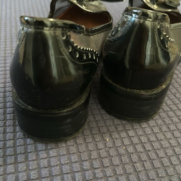 Jeffery Campbell | Patent Leather and Mesh Tassel Closed Toe Oxford Loafer | 6.5 - Picture 10 of 10